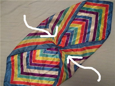 方巾和絲巾的系法圖解 優雅空姐親身示范