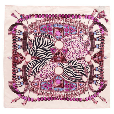 錢塘荷韻 幸運(yùn)串斜紋緞小方巾 1106-郵樂