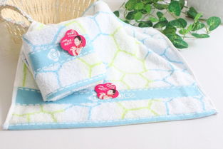 潔麗雅清爽優雅 水立方圖案方巾