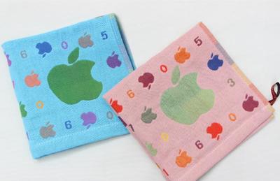 外貿三層紗布 方巾 毛巾被 喬布斯的蘋果 兩色 批發