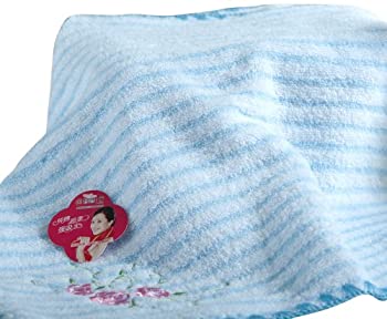 grace潔麗雅純棉時尚印花方巾 單條裝 33 33cm 藍色 am6536a