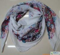 廠家直銷——巴厘紗印花方巾，海量供應，品質保證